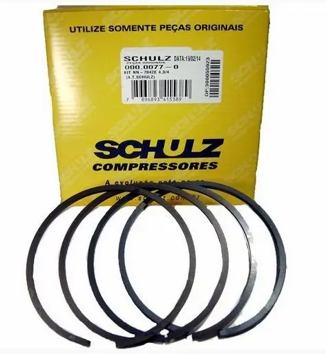 KIT ANEL DE PISTÃO PARA COMPRESSOR SCHULZ