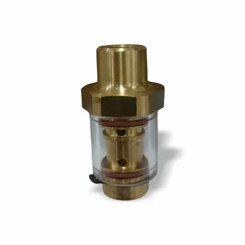 VÁLVULA DE RETENÇÃO COM VISOR FLUXO ÓLEO PARA COMPRESSOR DE PARAFUSO SCHULZ 1/8' - 813....