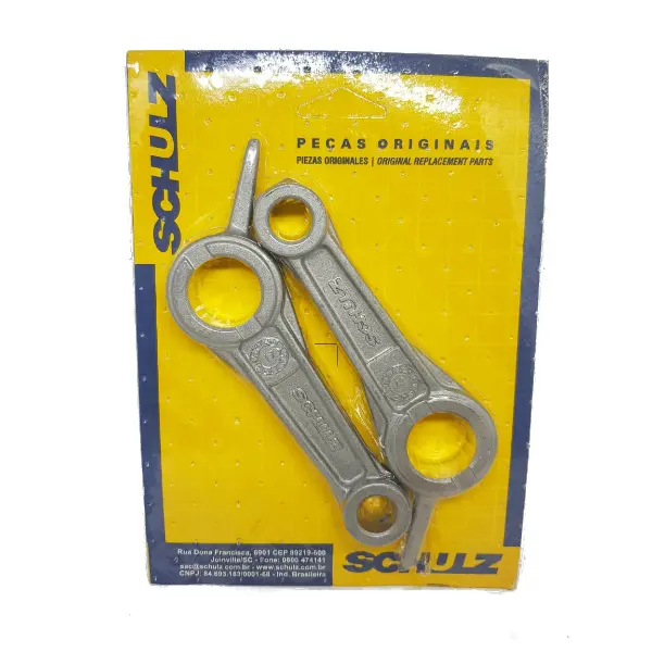 CONJUNTO BIELA EM ALUMÍNIO C/ 2 PÇS. COM COLO INFERIOR 22MM E COLO SUPERIOR 12,7MM SCHU...