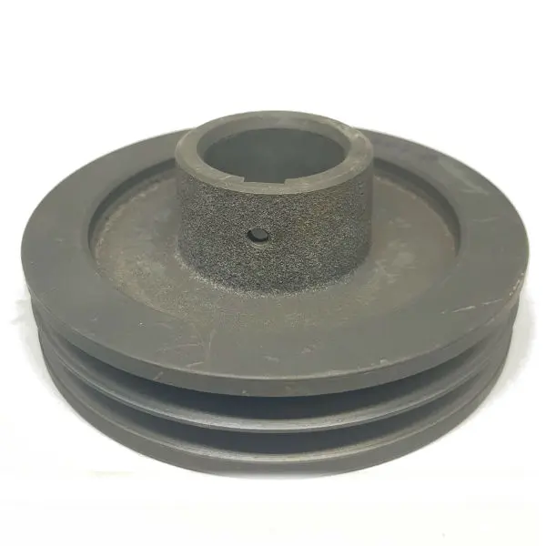 POLIA MOTORA DE FERRO FUNDIDO CINZENTO COM DIÂMETRO EXTERNO D=136mm, COM 02 CANAIS 3V S...