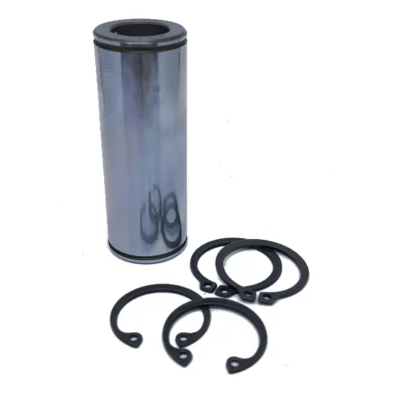 CONJUNTO PINO LISO EM AÇO CARBONO D. 25MM COMPRIMENTO 69MM C/ 04 ANEIS TRAVA EM AÇO SCH...