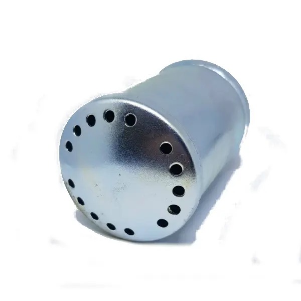 Dispositivo Silenciador de Ruido Cilíndrico Em Aco, 120mm, Diam. Ext.56mm, Rosca Ext. 3...