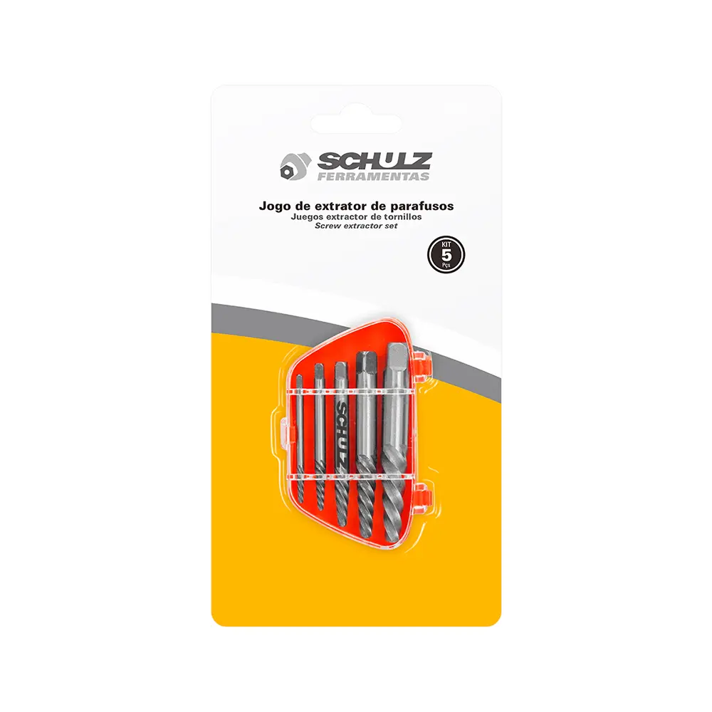 Jogo de Extrator de Parafusos 5PCS  Schulz - 927.0045-0